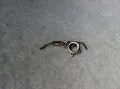 СТАРА СРЕБЪРНА ЗАКОПЧАЛКА СРЕБРО 925 ITALY с БЯЛА ПОЗЛАТА КАРАБИНКА За ГРИВНА КОЛИЕ ВЕРИЖКА 49912, снимка 6
