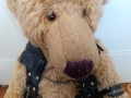 Плюшен мечок Моторджия 45 см употребяван с износване по кожата, снимка 3