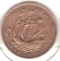 United Kingdom-½ Penny-1951-KM# 868-George VI, снимка 1