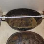 огромен старинен чугунен съд за печене, снимка 4