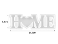 Силиконов молд табела надпис Family/ Love/ Home, снимка 3