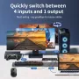 HDMI превключвател 4 порта 8K 60Hz HDMI превключвател 4 входа - 1 изход, снимка 3