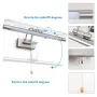 LED стенна лампа , 40 см. 8W IP44 въртяща глава с дръпващ ключ – Златиста, снимка 3