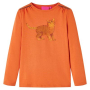 Детска тениска с дълъг ръкав, опушено оранжево, 104（SKU:14210, снимка 1 - Детски тениски и потници - 44815955