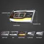 Комплект LED фарове с динамични мигачи за Dodge Ram 2009 - 2018, снимка 3