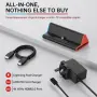Нов адаптер Докинг станция за Switch 2, 4K HDMI, 60W USB-C, 3x USB 3.0 игри геймъри, снимка 5