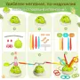 Спортна игра с динозавър 3в1 – скачане, целене с рингове и ракетна установка, снимка 11