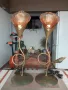 Стилни и красиви,антикварни, нощни лампи.Обявената цена е за двете., снимка 2