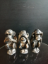 Тройка статуетки маймуни - не чух, не видях, не знам , снимка 1 - Статуетки - 36508849