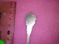 TEGERNSEE СТАРА НЕМСКА КОЛЕКЦИОНЕРСКА ЕМАЙЛИРАНА СРЕБЪРНА ЛЪЖИЧКА За КАФЕ СРЕБРО 800 REU ПРОБА 42997, снимка 4
