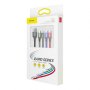 Кабел USB към Lightning, Type C и 2 x Micro USB 4 в 1 3.5А Baseus CA1T4-C01 1.2m Cable 4 in 1, снимка 4