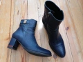 Тъмносини боти от естествена кожа Sara Pen, номер 37, снимка 2