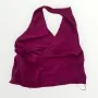 cowl-neck halter crop top Zara , снимка 3