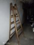 Двойна стълба, дървена бояджийска стълба , снимка 5