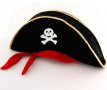 Пиратска шапка с череп (карнавална шапка - Карибски пирати)