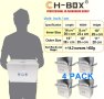 CH-BOX Thermo Chill двойно изолирана кутия с подложка, 4 бр 37x24x26cm, снимка 2