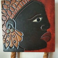 Африкански  Трептих с Маркировка  от изложението на Афр.изкуство  в Париж. , снимка 5 - Антикварни и старинни предмети - 30454226