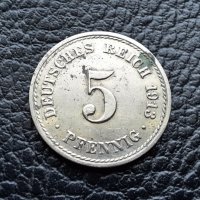 Стара монета 5 пфенига 1913 г. буква  А -Германия - 110 годишна !, снимка 10 - Нумизматика и бонистика - 39791105