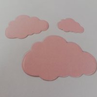 Хартиен елемент облак 3 бр скрапбук декорация облаци, снимка 5 - Други - 37889550