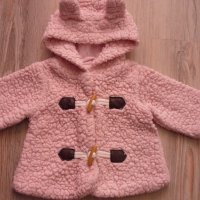 Бебешко палтенце за момиче 86/12-18 мес., снимка 1 - Бебешки якета и елеци - 42693393