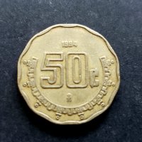 Монета.Мексико. 50 цента. 1994 г., снимка 3 - Нумизматика и бонистика - 35396963