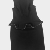 Черна рокля LUCY, размер М, снимка 2 - Рокли - 42765409