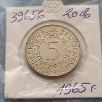 Сребърна монета 5 марки 1965г. Германия уникат за КОЛЕКЦИОНЕРИ 39656, снимка 10 - Нумизматика и бонистика - 42763400