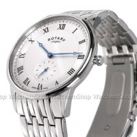 Rotary Classic Swiss Made Small Seconds GB03638-06 Stainless Steel - Breget, снимка 2 - Мъжки - 35124328