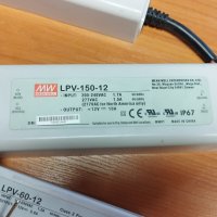 Захранване Импулсно LED захранване MEAN WELL  LPV - 150W / 100W / 60W - 12V,  IP67, снимка 11 - Друга електроника - 44402581