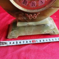 ELSINOR Настолен Швейцарски Механичен Часовник Оникс, снимка 7 - Антикварни и старинни предмети - 40675400