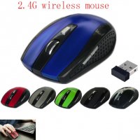 Геймърска 2.4Ghz  безжична мишка  и USB приемник за лаптоп и  компютър, снимка 2 - Клавиатури и мишки - 20626714