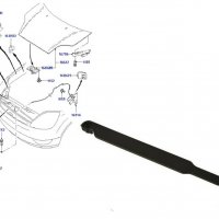 Дръжка за отваряне на преден капак за FORD FIESTA MK6 2002-2008, снимка 1 - Аксесоари и консумативи - 30216512