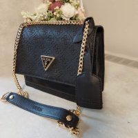 Луксозна Черна чанта Guess/SG38GE, снимка 3 - Чанти - 42080015