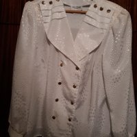 красиви дамски блузи с къс и дълъг ръкав: летни и пролетно-есенни  и бяла якичка - рязяна бродерия , снимка 4 - Ризи - 29587223