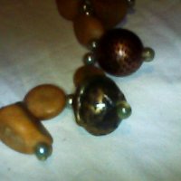 красиво  старо колие оет естествени перли е дерво, снимка 3 - Колиета, медальони, синджири - 38208355