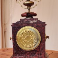 Старинен мраморен каминен френски часовник, снимка 6 - Антикварни и старинни предмети - 31426309
