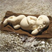 3D новородено бебе смучи ръка силиконов молд форма за украса торта сладки с фондан пита, снимка 2 - Форми - 18546424