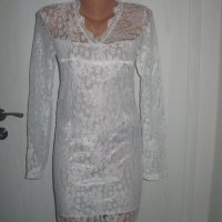 Нова бяла дантелена рокля, снимка 2 - Рокли - 42759935