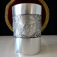 Чаша,халба от калай в чест на Миньорите. , снимка 5 - Антикварни и старинни предмети - 39967991