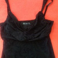 Ансамбъл:рокля от мрежа на флок+ръкав от еластично кадифе на Oviesse.  N:M, снимка 5 - Рокли - 39824163