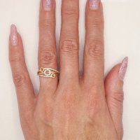 Дамски златни пръстени 585 - 14 К, снимка 3 - Пръстени - 38768826