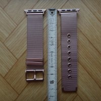 Нова Каишка за часовник Apple iWatch тип Milanese Loop - 40mm Rose Gold, снимка 12 - Аксесоари за Apple - 39672192