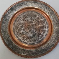 Медна чиния, снимка 2 - Антикварни и старинни предмети - 29806737