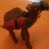 Дървена фигура на камила, снимка 2 - Статуетки - 42656222