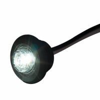 1 бр. кръгли LED ЛЕД габарити БЕЛИ за ролбар Eagle Eye 12-24V , Полша, снимка 1 - Аксесоари и консумативи - 37339267