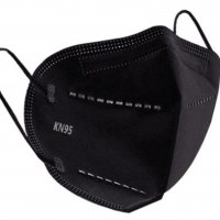 KN95/ FFP2 Черни предпазни маски за лице, снимка 2 - Медицински консумативи - 31146264