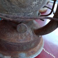 Стар немски газен фенер, снимка 2 - Антикварни и старинни предмети - 38431275