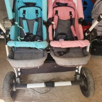 Двойна количка S- MAX DOUBLE PINK&BLUE, снимка 4 - Детски колички - 38215985