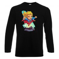 Мъжка тениска DC Super Girl Star Wars Игра,Изненада,Подарък,Геймър, , снимка 2 - Тениски - 36808460