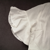 AX PARIS нова дамска рокля с волани в бял цвят р-р M/L (EU 40 - UK 12), снимка 9 - Рокли - 44599319